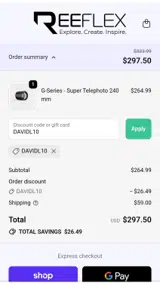 DAVIDL10 coupon verification screenshot