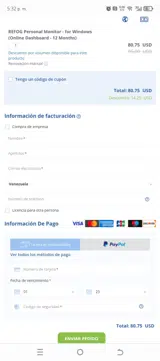 R15F coupon verification screenshot