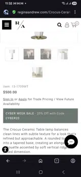 Regina Andrew coupon verification screenshot