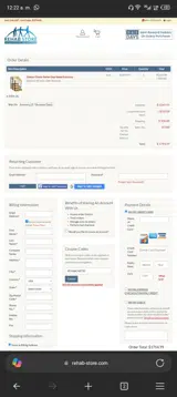 REHABCART20 coupon verification screenshot