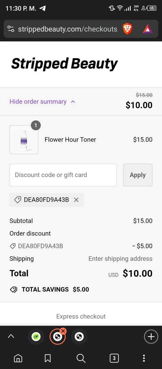 Reiff Knives checkout page showing Reiff Knives promo code box | Screenshot taken by SimplyCodes community member on Jul 21, 2024