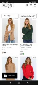 Reign Boutique coupon verification screenshot