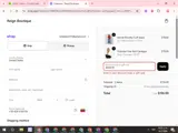 Reign Boutique coupon verification screenshot