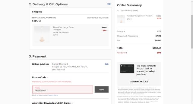 Rejuvenation checkout page showing Rejuvenation promo code box | Screenshot taken by SimplyCodes community member on Sep 5, 2024