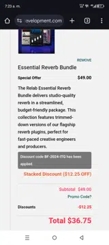 BF-2024-ITG coupon verification screenshot