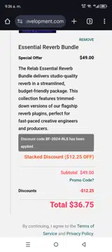 BF-2024-RLS coupon verification screenshot