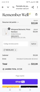 Remember Well coupon verification screenshot