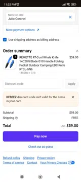 REMETTE coupon verification screenshot
