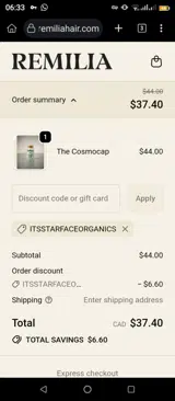 itsstarfaceorganics coupon verification screenshot