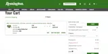 Remington Arms coupon verification screenshot