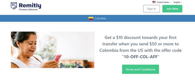 Remitly checkout page showing Remitly promo code box | Screenshot taken by SimplyCodes community member on Jan 16, 2022