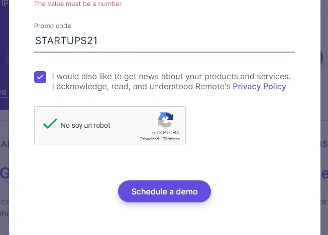 Remote checkout page showing Remote promo code box | Screenshot taken by SimplyCodes community member on Jul 18, 2022