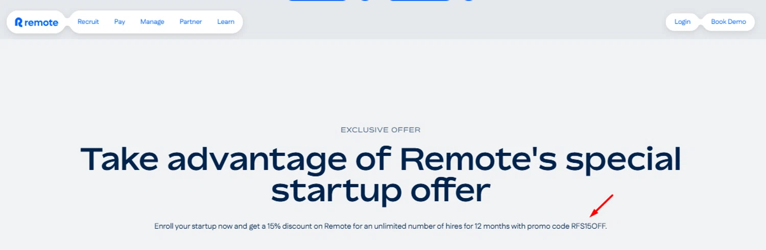 Remote promo code screenshot showing code RFS15OFF applied at Remote checkout page. Uploaded by SimplyCodes community member carlosrivero on Jan 19, 2025