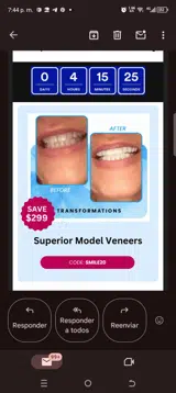 Smile20 coupon verification screenshot