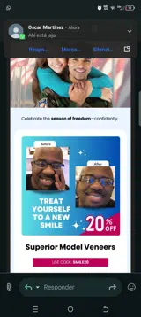 Smile20 coupon verification screenshot