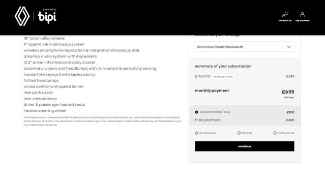 Renault checkout page showing Renault promo code box | Screenshot taken by SimplyCodes community member on Feb 24, 2024
