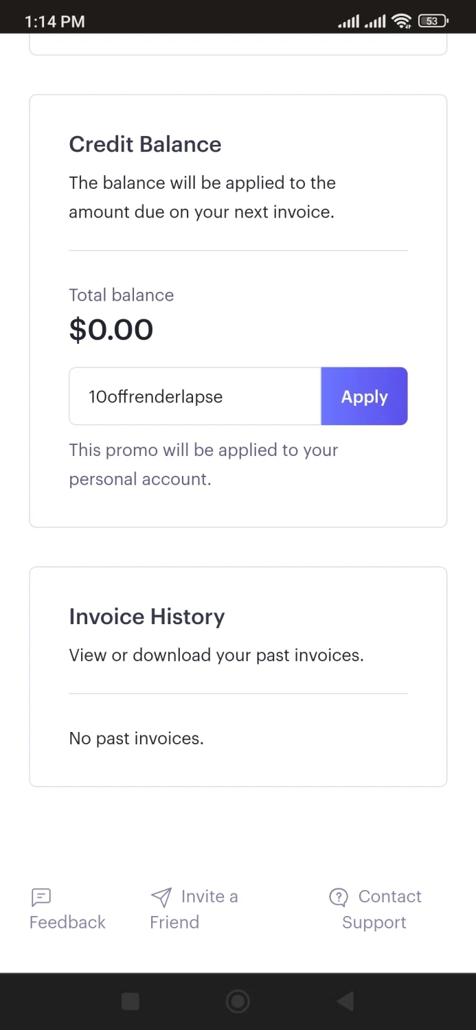 Render checkout page showing Render promo code box | Screenshot taken by SimplyCodes community member on Mar 5, 2023