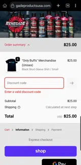 Sf25 coupon verification screenshot