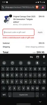 Christmas4me coupon verification screenshot