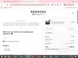 Rennora Beauty coupon verification screenshot