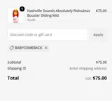 Reno Aces coupon verification screenshot