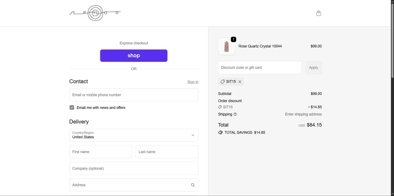renoo.life promo code screenshot showing code SIT15 applied at renoo.life checkout page. Uploaded by SimplyCodes community member Depressive on Dec 23, 2025