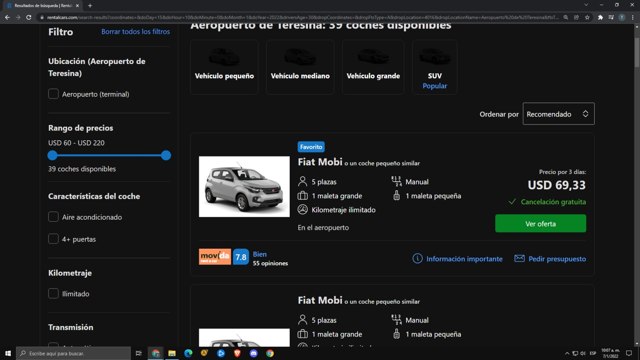 Rentalcars.com checkout page showing Rentalcars.com promo code box | Screenshot taken by SimplyCodes community member on Jan 7, 2022