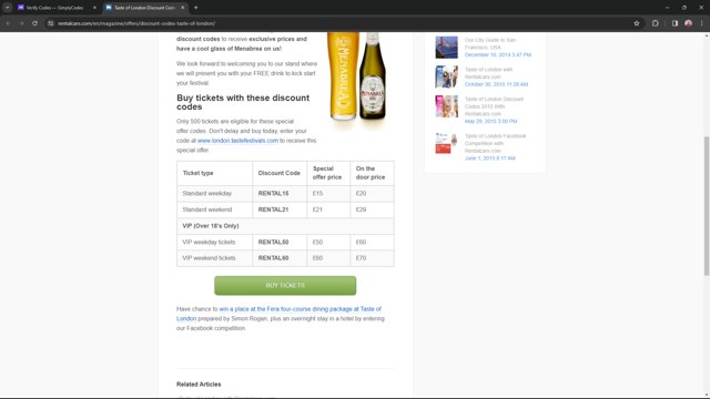 Rentalcars.com checkout page showing Rentalcars.com promo code box | Screenshot taken by SimplyCodes community member on Jan 20, 2024