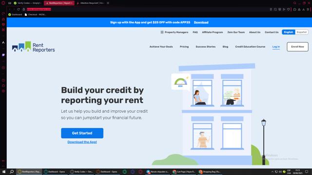 RentReporters checkout page showing RentReporters promo code box | Screenshot taken by SimplyCodes community member on Jun 28, 2025