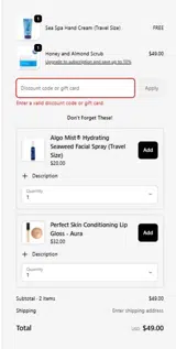 EASTER coupon verification screenshot