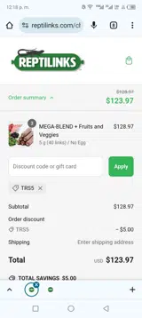 TRS5 coupon verification screenshot