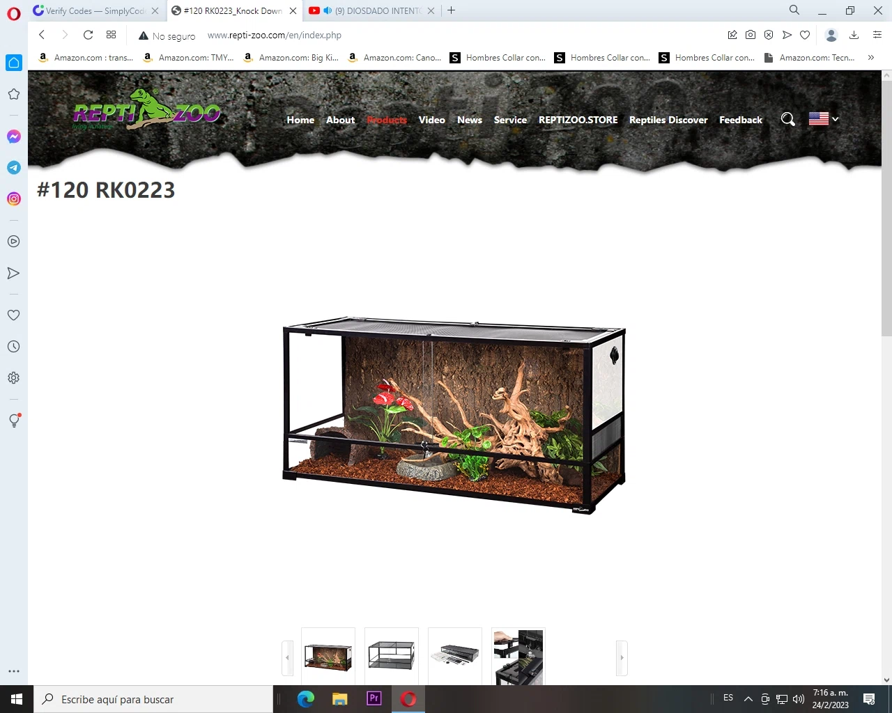 Repti Zoo checkout page showing Repti Zoo promo code box | Screenshot taken by SimplyCodes community member on Feb 24, 2023