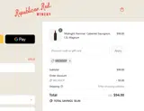 Republican Red Winery coupon verification screenshot