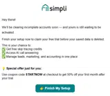 REsimpli coupon verification screenshot