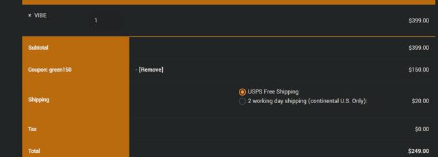 Resonance Frequency Therapy checkout page showing Resonance Frequency Therapy promo code box | Screenshot taken by SimplyCodes community member on Jan 25, 2025