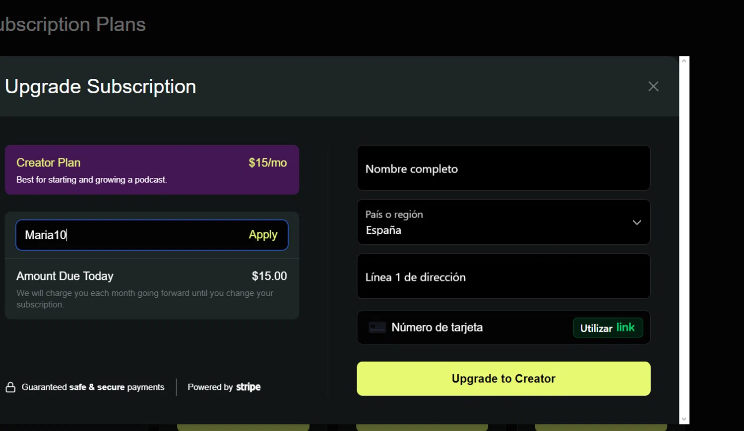 Resound checkout page showing Resound promo code box | Screenshot taken by SimplyCodes community member on Sep 10, 2024