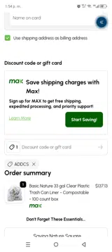Restaurantware coupon verification screenshot
