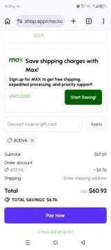 Restaurantware coupon verification screenshot