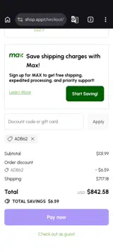 Restaurantware coupon verification screenshot