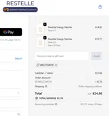 Restelle coupon verification screenshot