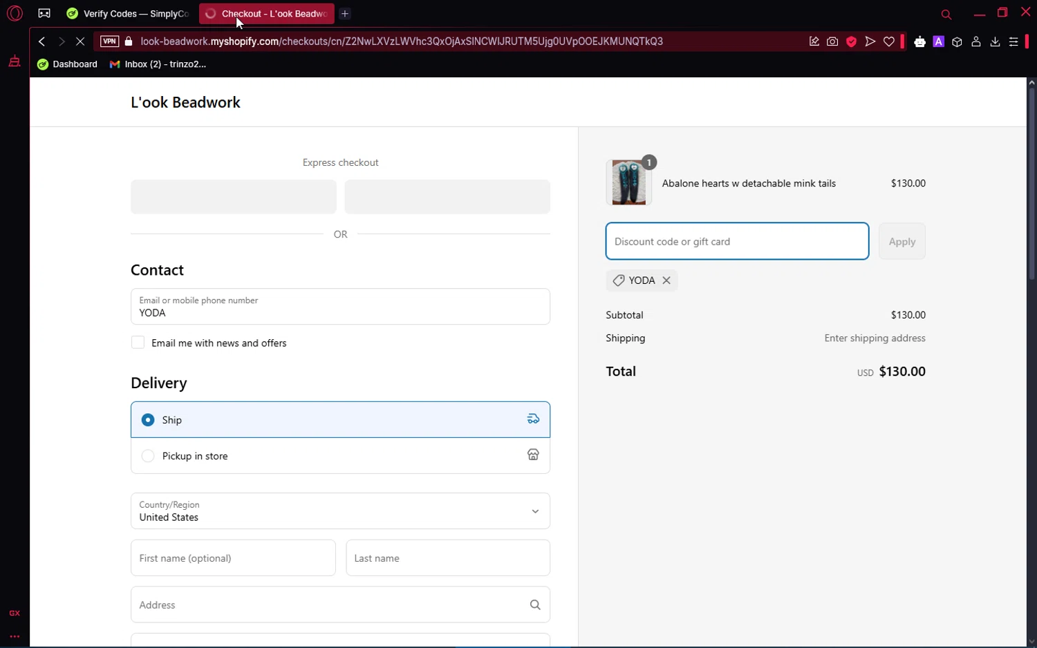 Retro Game and Setup promo code screenshot showing code YODA applied at Retro Game and Setup checkout page. Uploaded by SimplyCodes community member SaleRanger1 on Apr 21, 2025