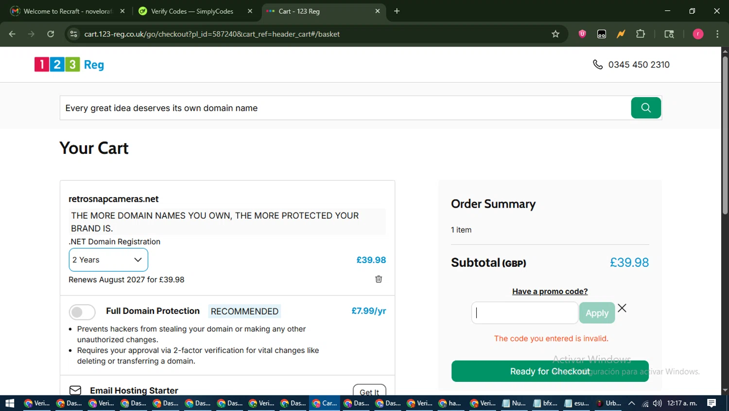 Retro Snap Cameras promo code screenshot showing code FREESHIPPING applied at Retro Snap Cameras checkout page. Uploaded by SimplyCodes community member WisePro3739 on Aug 12, 2025