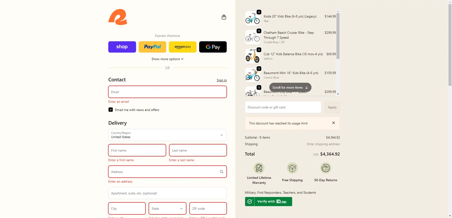 Retrospec promo code screenshot showing code GEAR86WSM5RD applied at Retrospec checkout page. Uploaded by SimplyCodes community member SilverPioneer1110 on Dec 22, 2025