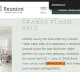 GRANDESALE coupon verification screenshot