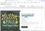 FALLFREE coupon verification screenshot