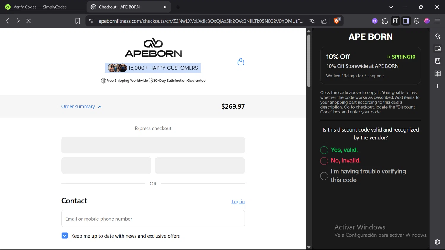 Reuzel discount code screenshot showing code HV15 applied at Reuzel checkout page. Uploaded by SimplyCodes community member comidaparallevar on Jun 20, 2025