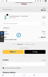 PELZ coupon verification screenshot
