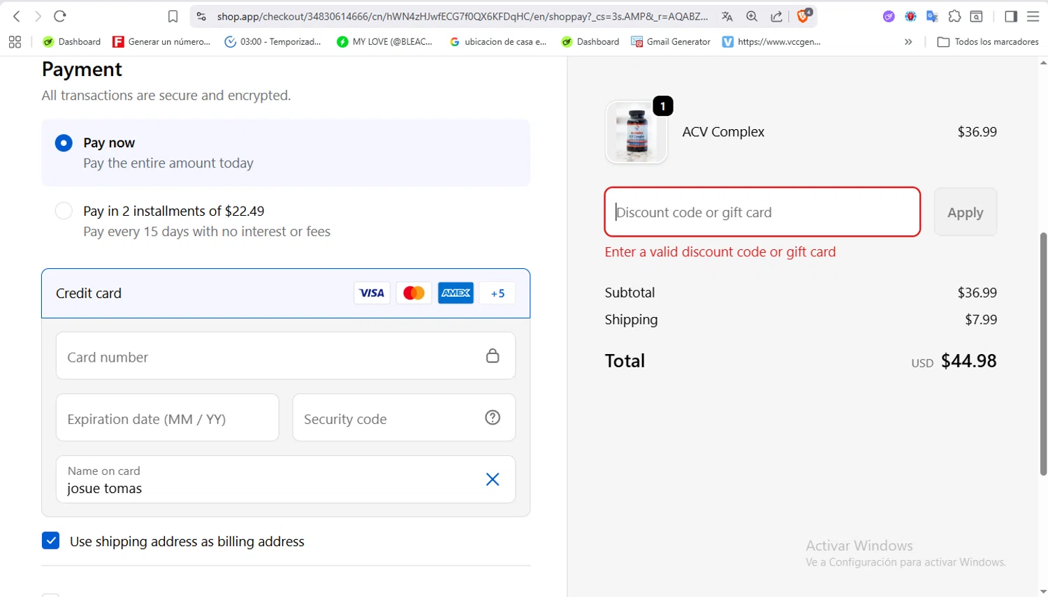 re:vitalize Shop promo code screenshot showing code H2GLP applied at re:vitalize Shop checkout page. Uploaded by SimplyCodes community member VoucherFalcon3942 on Nov 6, 2025