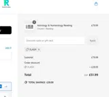 FLASH coupon verification screenshot