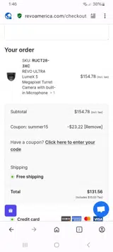 SUMMER15 coupon verification screenshot